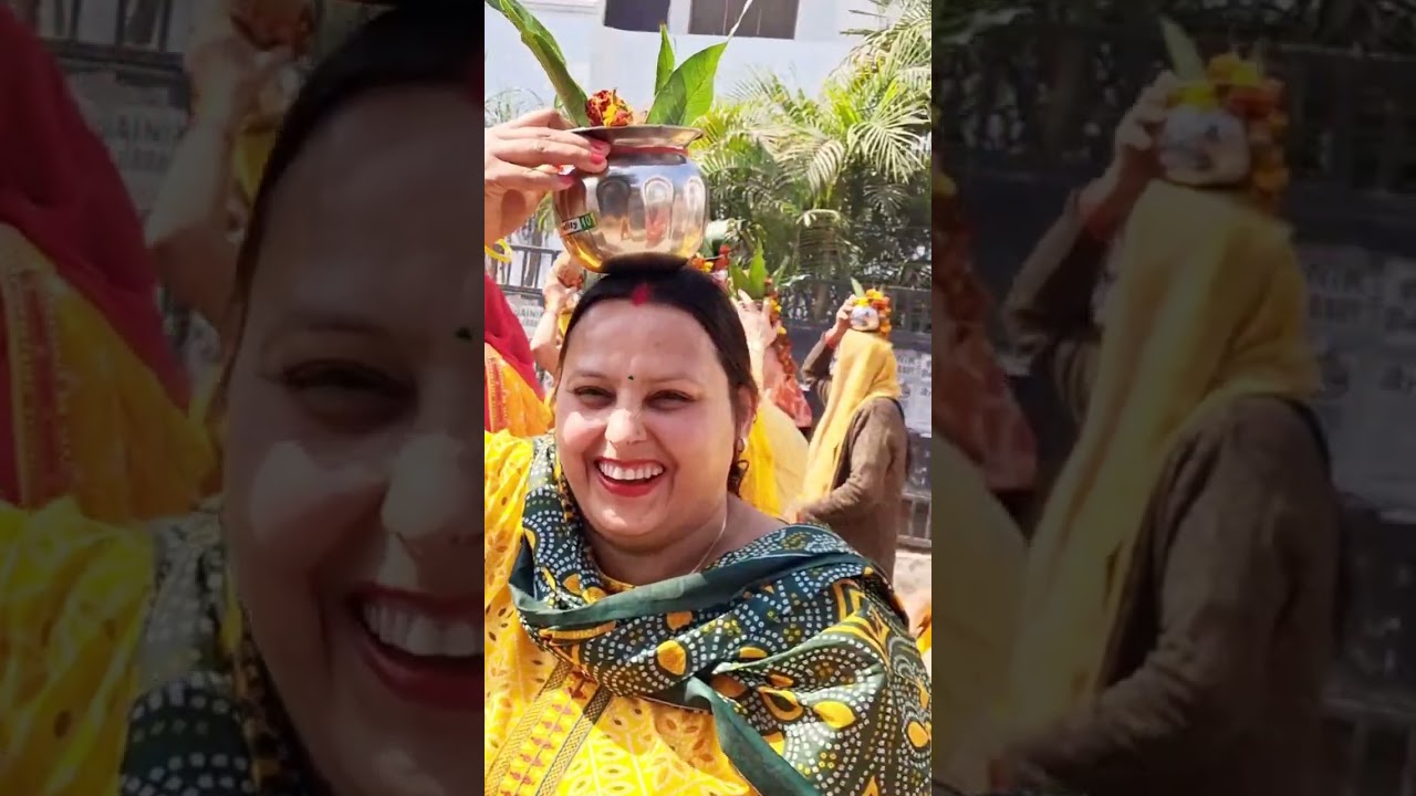 जा रहीं हूँ भागवत कथा की कलश यात्रा में || #myvlog #vegetarianfoodbyneena 
