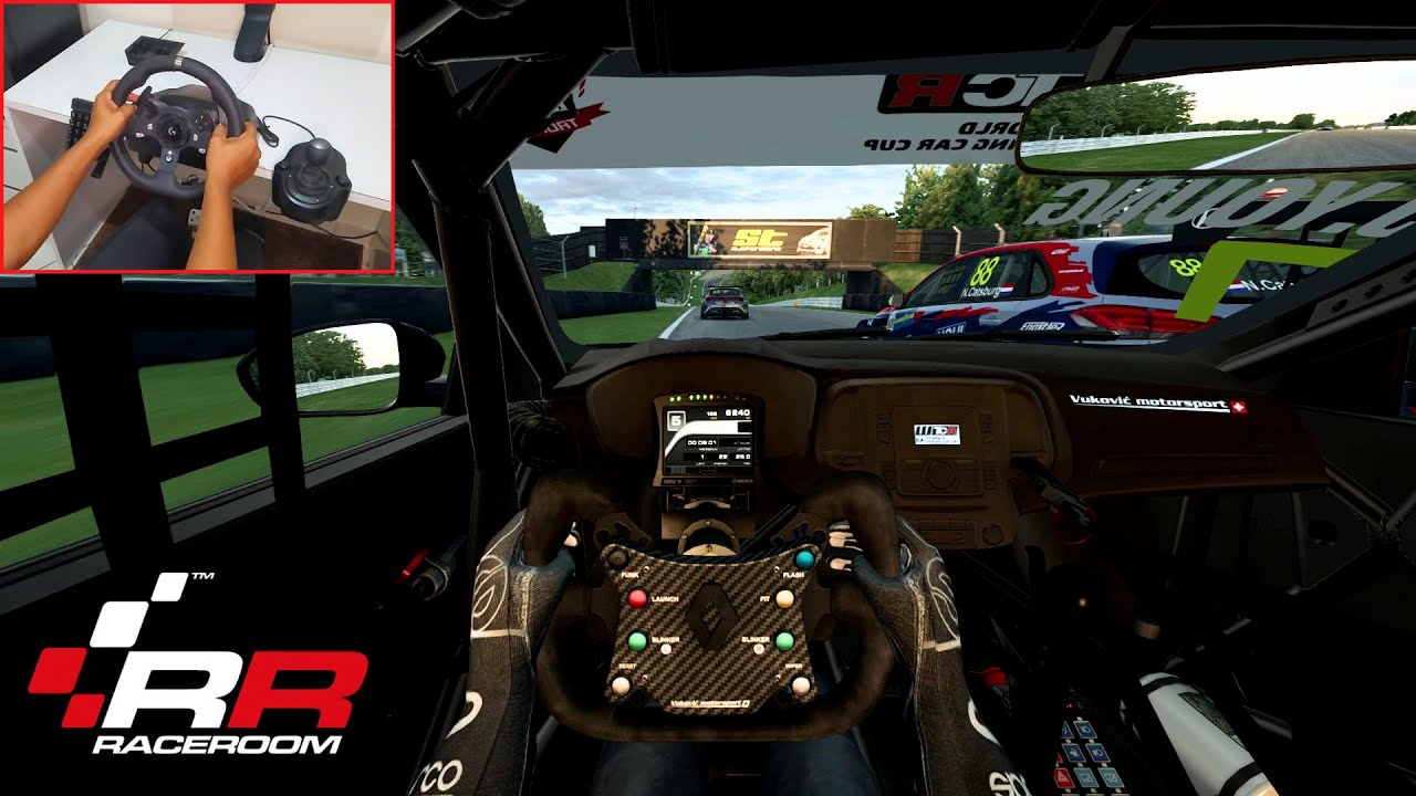 RaceRoom | Corrida INSTIGANTE com esse Renault Megane no Cicuito de  Brands Hatch | Logitech G920