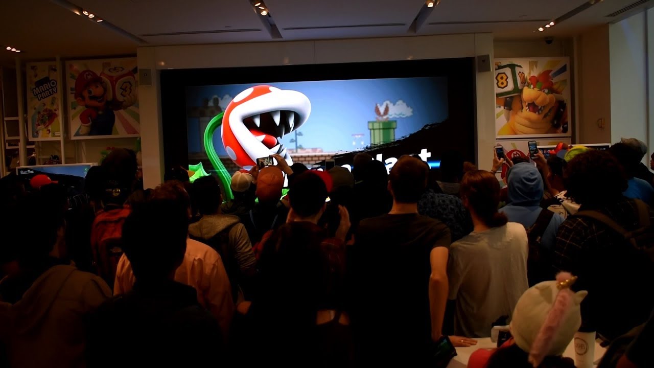 Piranha Plant Reveal for Super Smash Bros. Ultimate Live Reactions at Nintendo NY