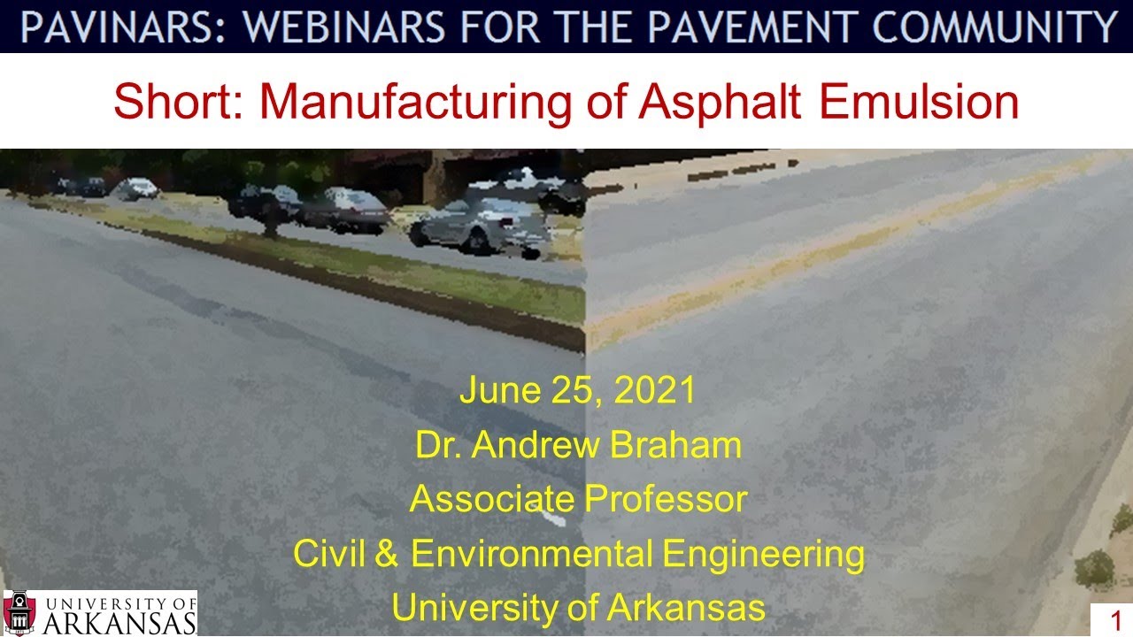 Manufacturing of Asphalt Emulsion (Pavinar Short)