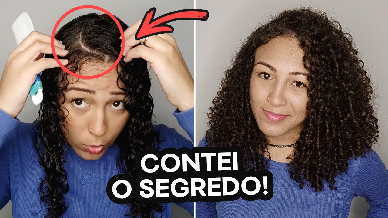 COMO EU DIVIDO MEU CABELO CACHEADO CURTO