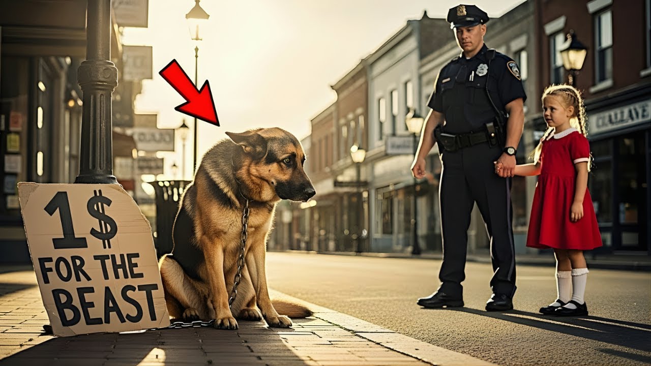 “Can I Buy That Dog, Daddy  ” She Asked Softly — The Officer Looked at the Dog… and Froze