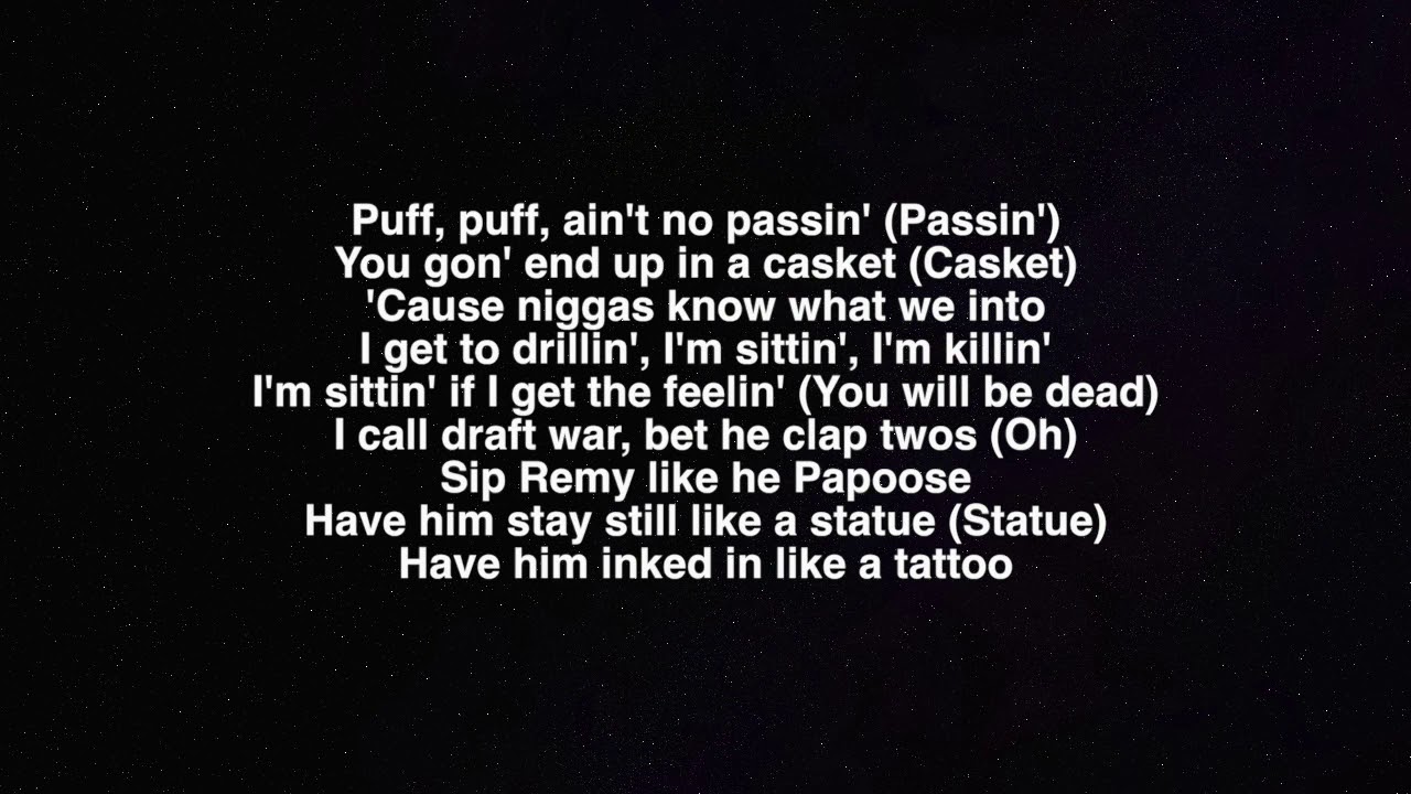 POP SMOKE- WAR ft. lil jay ( LYRICS)