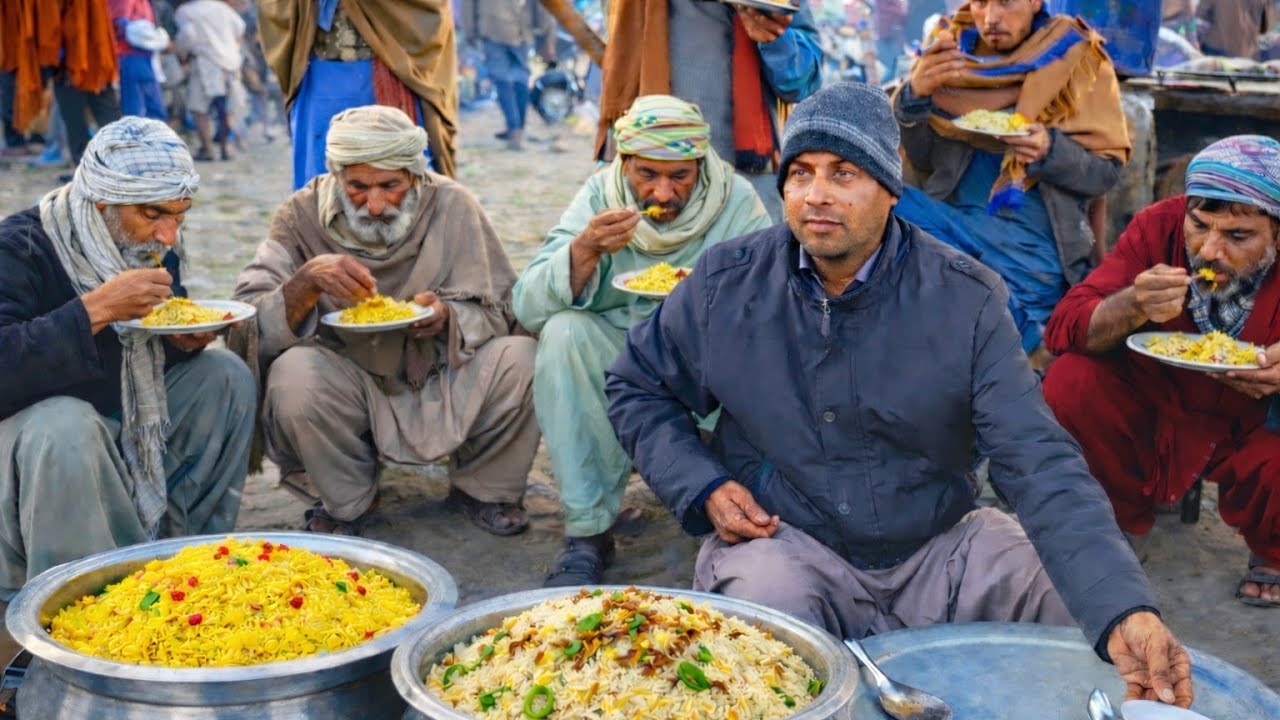 Poor people,s street food dhaba,| Zarda and chicken pulao