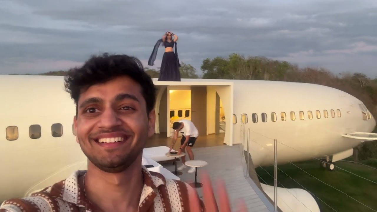 stuck on a private jet