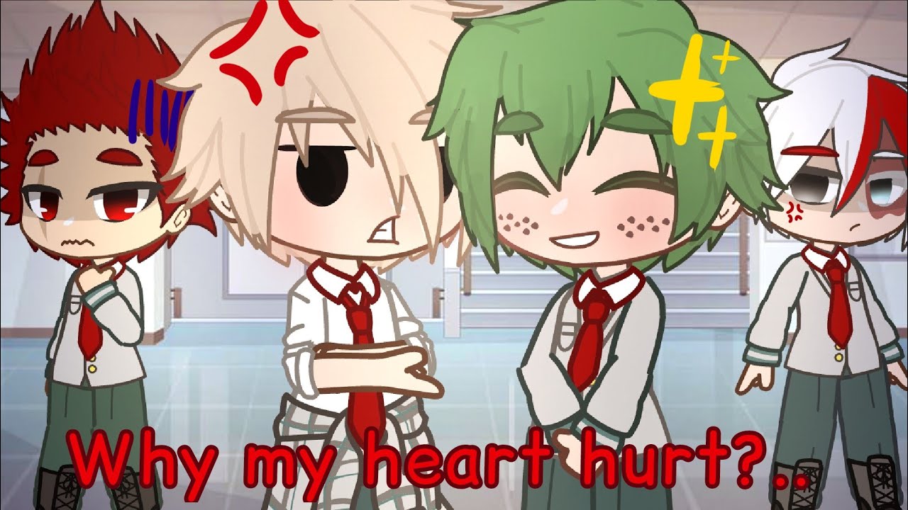 Why my heart hurt?..|TodoDeku and KiriBaku skit | Gacha Club | Bnha