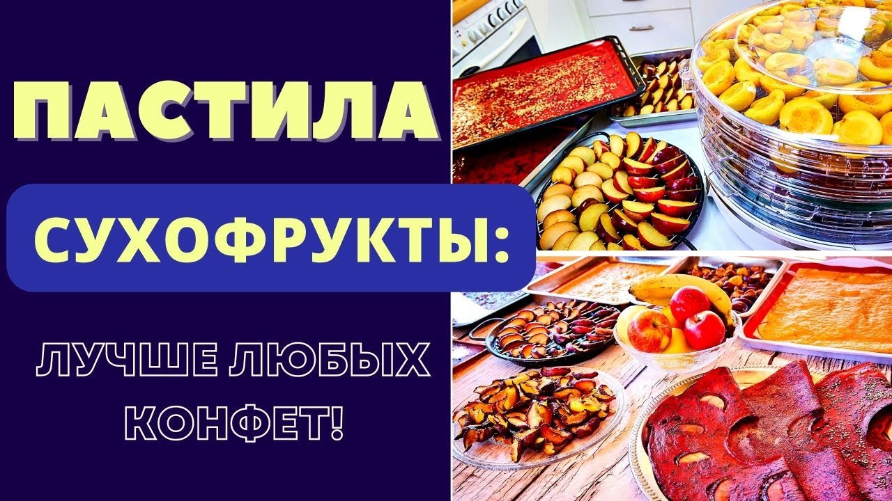 ПАСТИЛА И СУХОФРУКТЫ - АССОРТИ КОТОРЫМ ЗАБУДЕТЕ МАГАЗИННЫЕ СЛАДОСТИ! СУШУ В ДЕГИДРАТОРЕ И НА СОЛНЦЕ