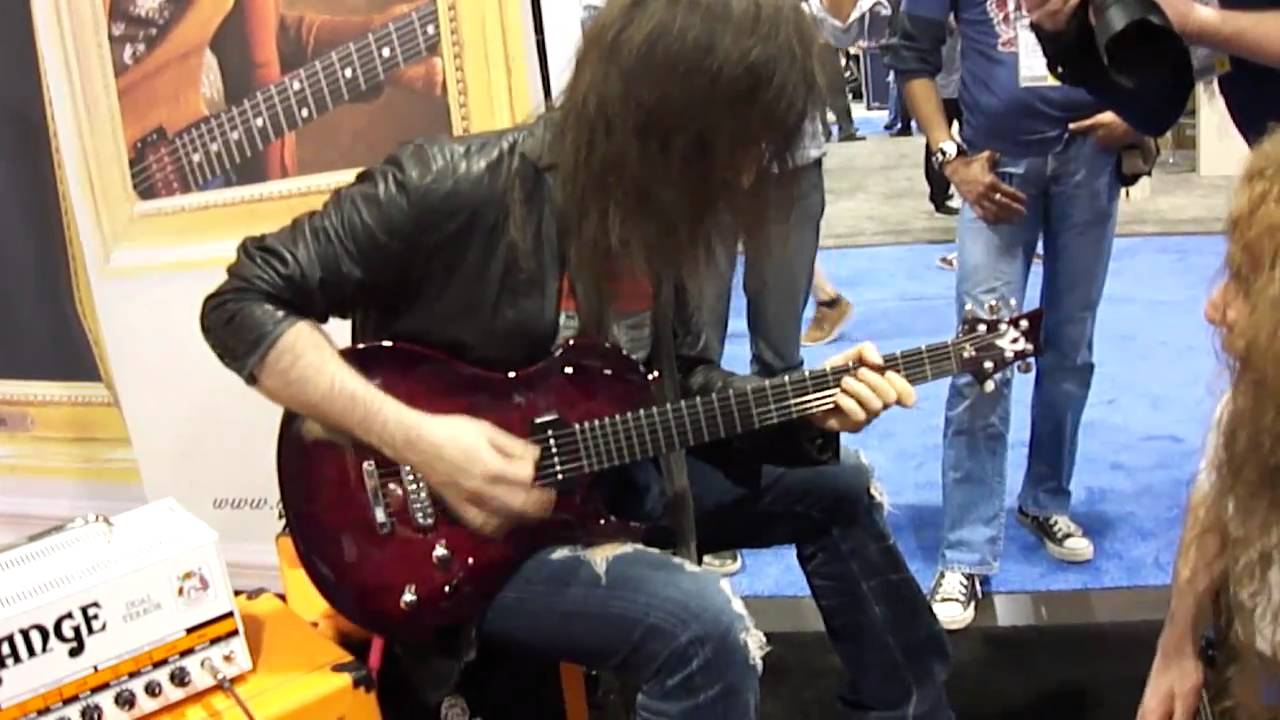 Ron Thal & Guthrie Govan Jamming at the Vigier Booth NAMM 2011