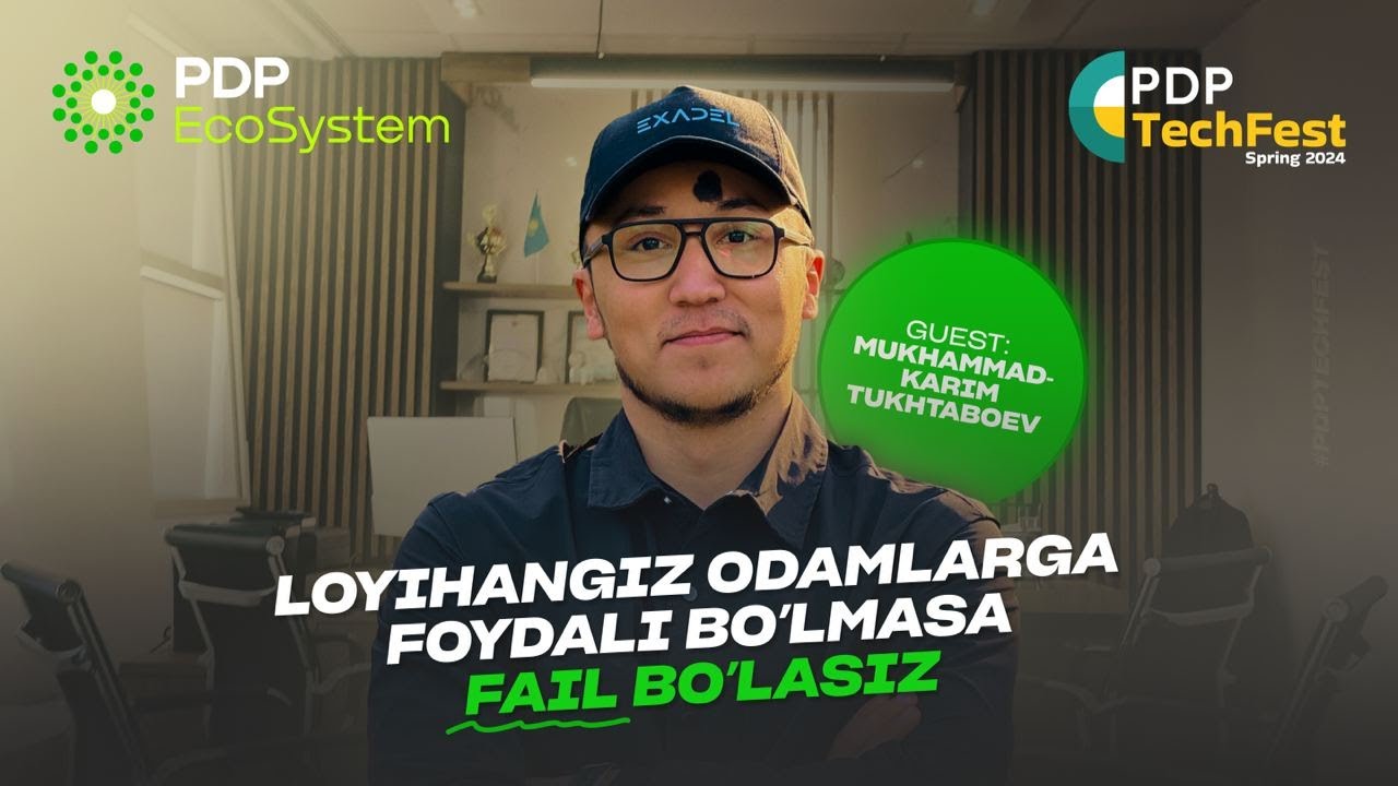 Loyihalarni pul uchun qilmaslik kerak | Mukhammadkarim Tukhtaboev | @PDPUniversity