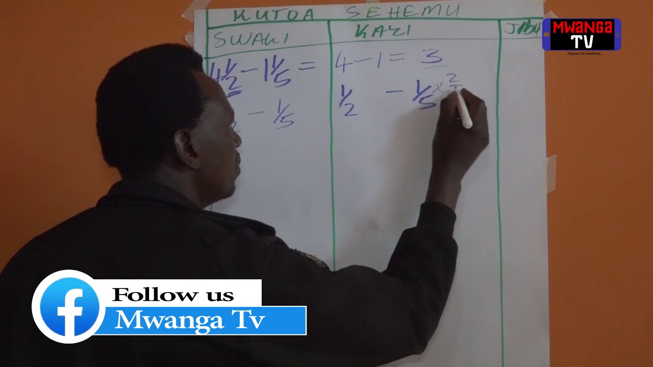 HESABU NI RAHISI SANA TAZAMA NJIA HIZI;SEHEMU YA 07 JIFUNZE NA MWALIMU JOHN NJAU
