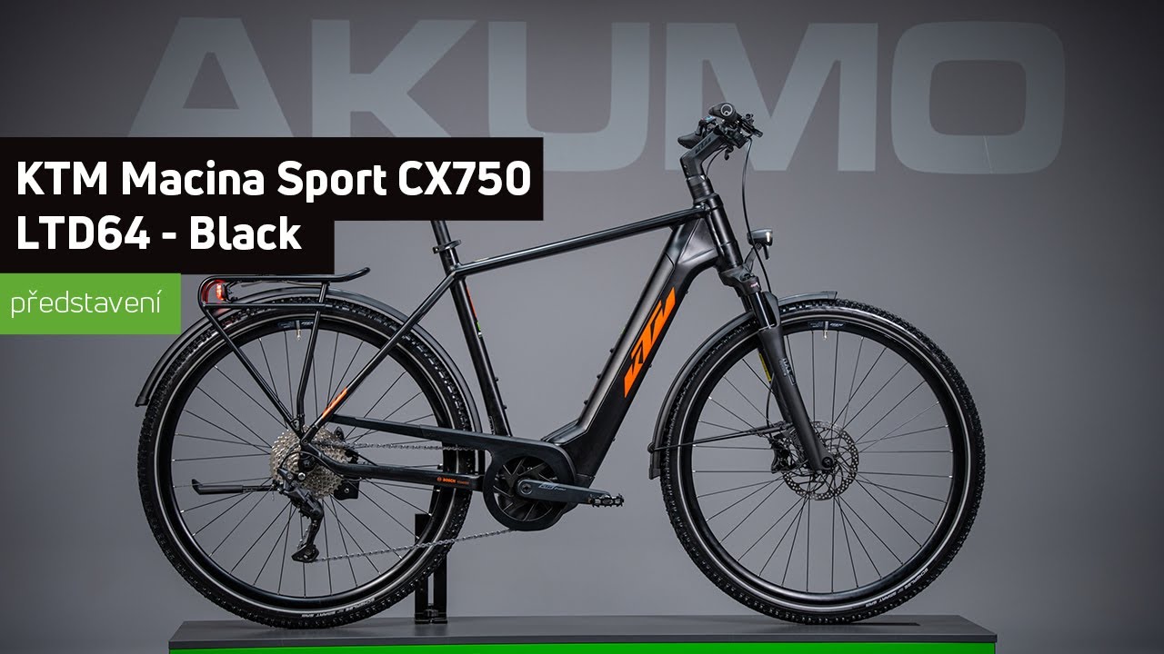 Elektrokolo KTM Macina Sport CX750 LTD64 - Black - Trekov&eacute; elektrokolo BOSCH