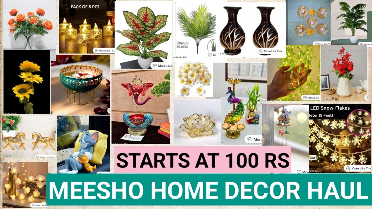 Meesho home Decor haul // home Decor products under 250 rs #meeshohaul 