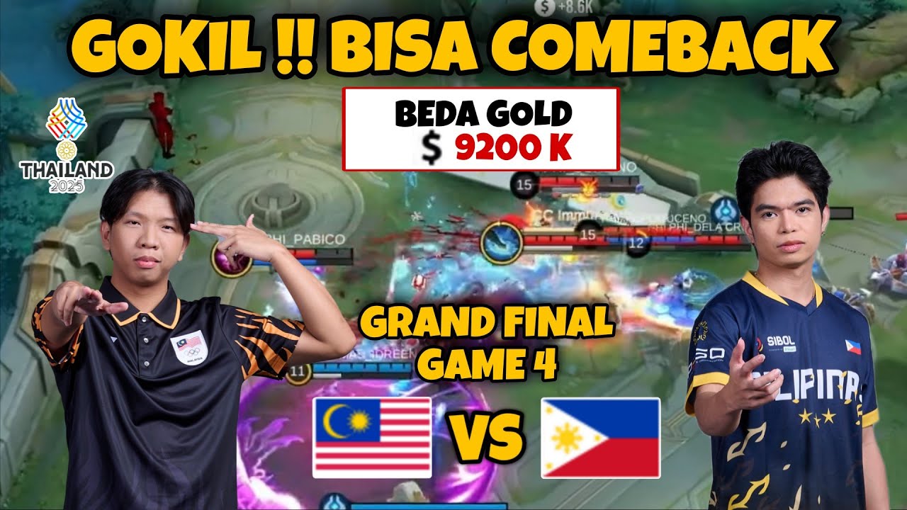 SUPER EPIC COMEBACK !! MALAYSIA VS FILIPINA GAME 3 GRAND FINAL SEA GAMES 2025 MLBB MEN'S