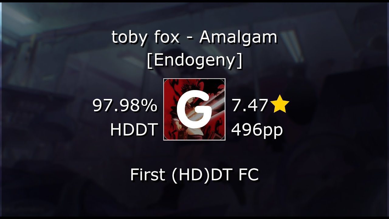 sowaboat | toby fox - Amalgam [Endogeny] 97.98% FC #1 488pp