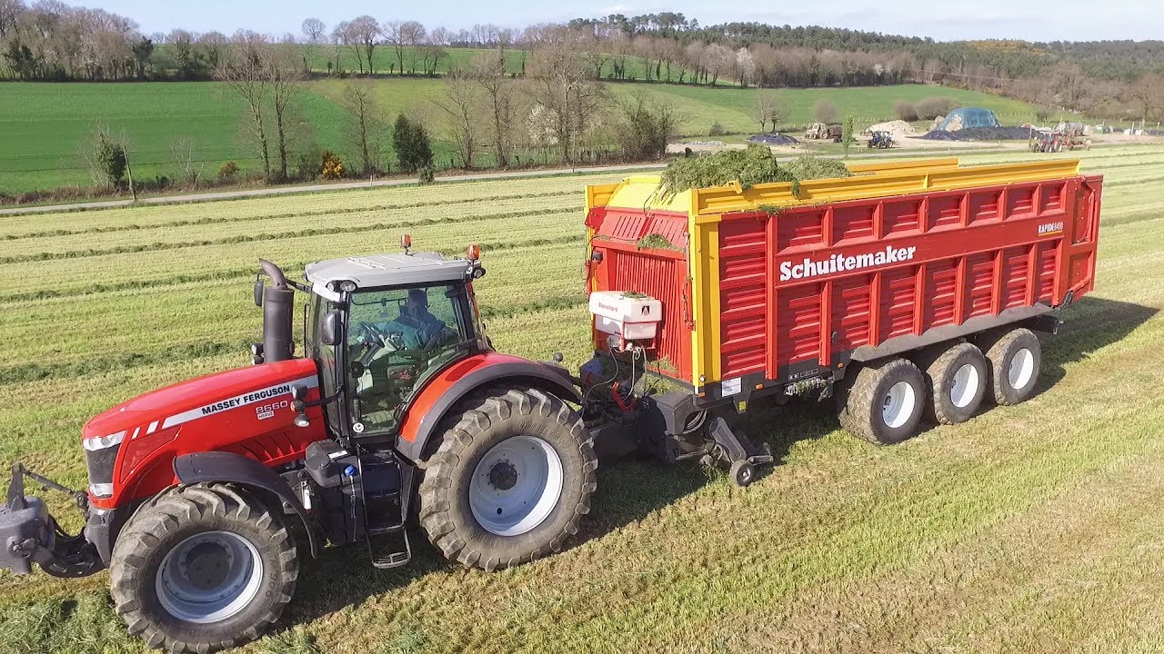 ETA Thexier l saison d'herbe 2017 l MF 8660 l Schuitemaker rapide 8400