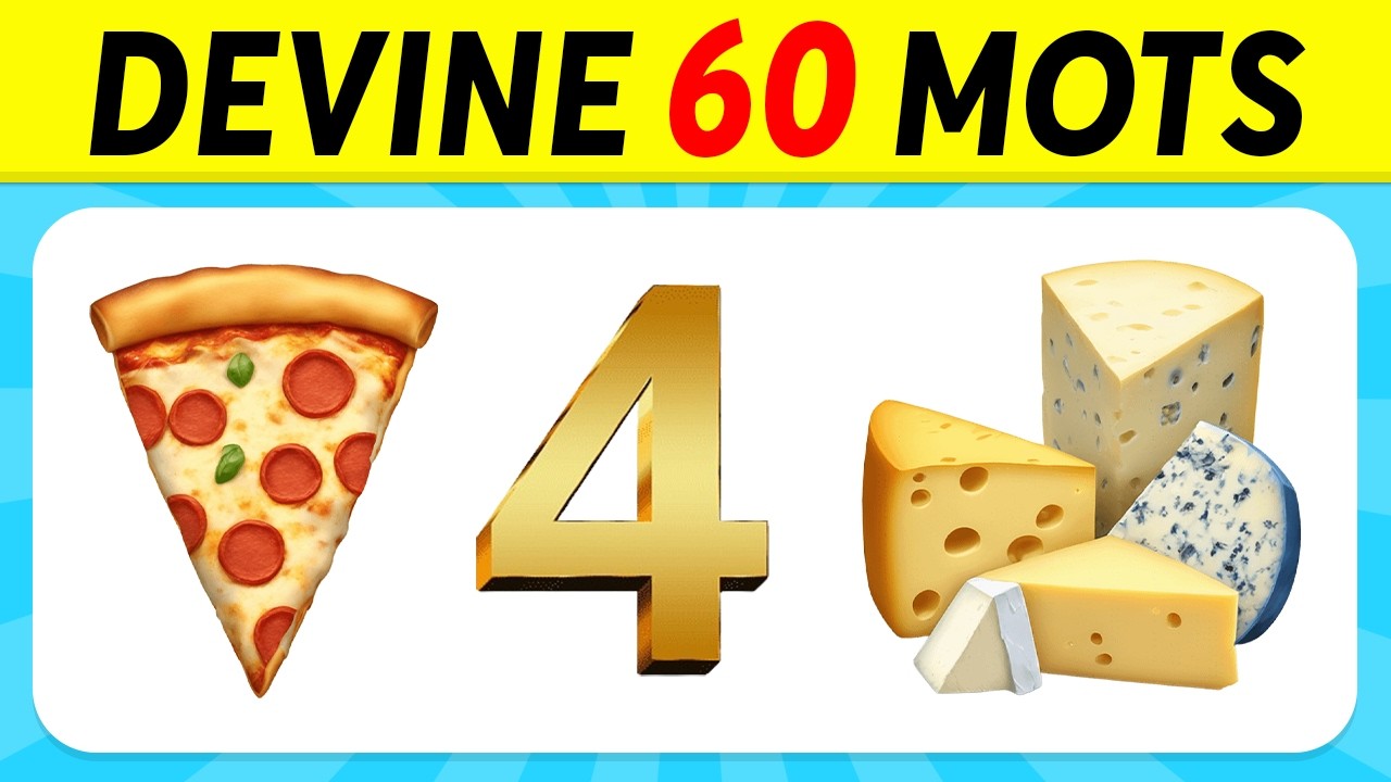 Devine le MOT en ÉMOJIS | 60 Rébus et Devinettes en Émojis
