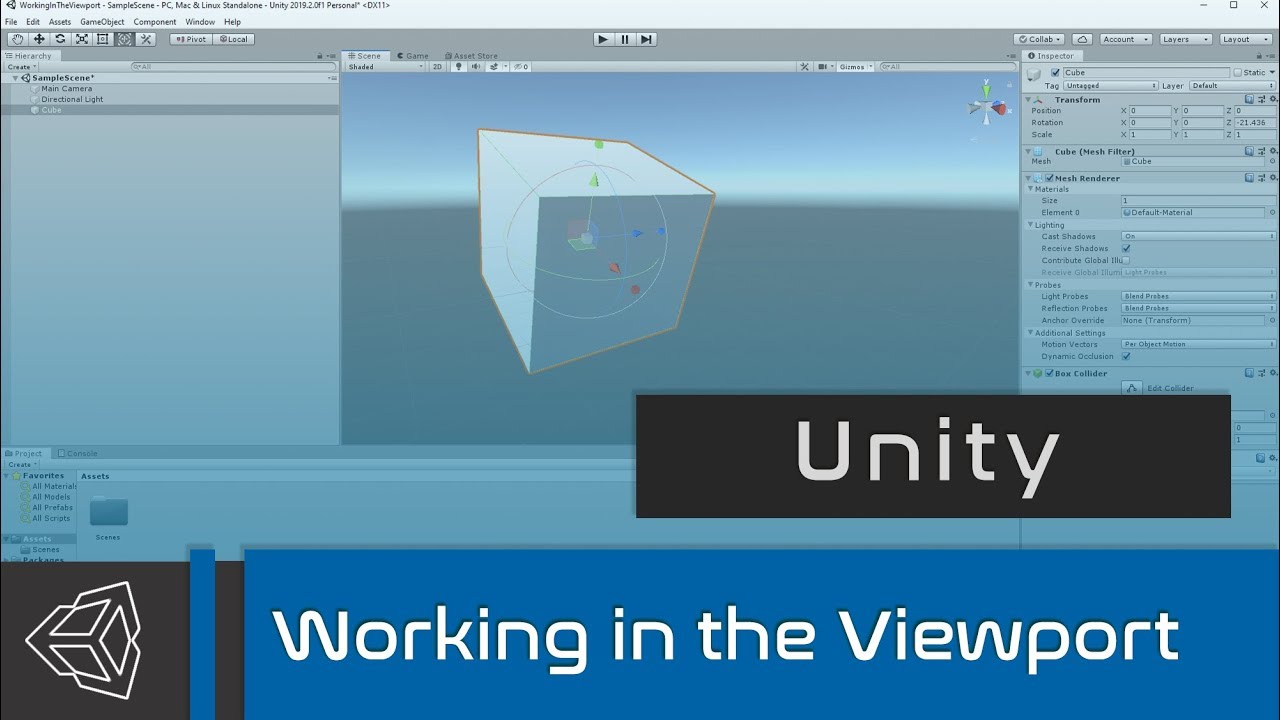 Unity - Working in the Viewport