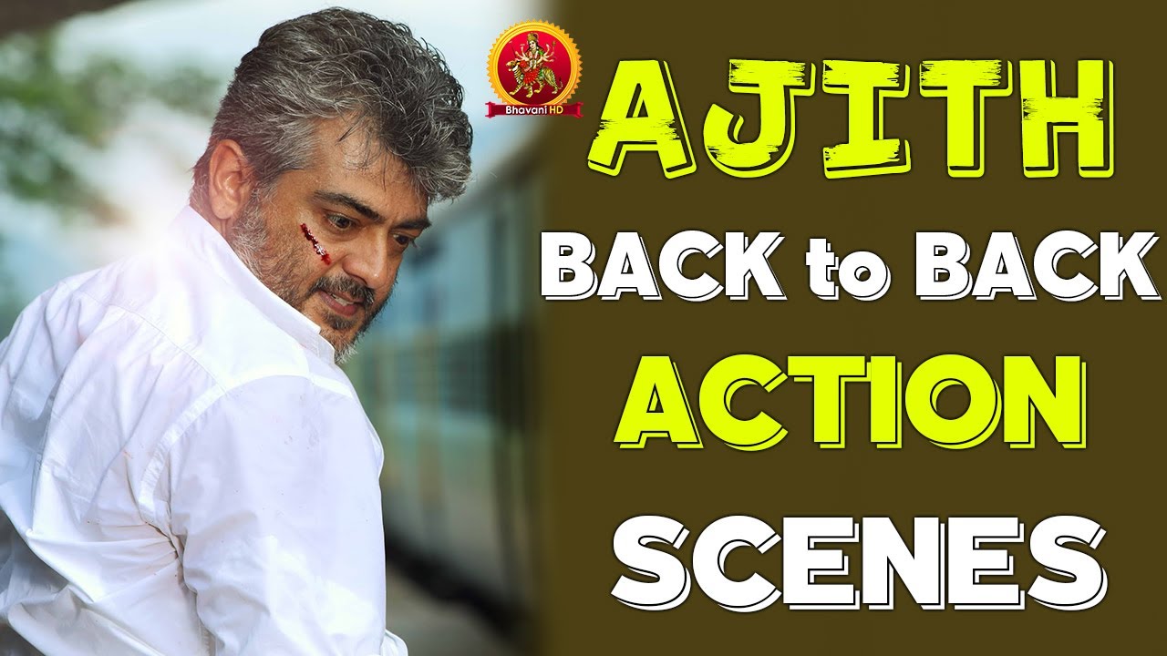 Ajith Most Powerful Action Scenes | Telugu Back 2 Back Action Scenes | Bhavani HD Movies