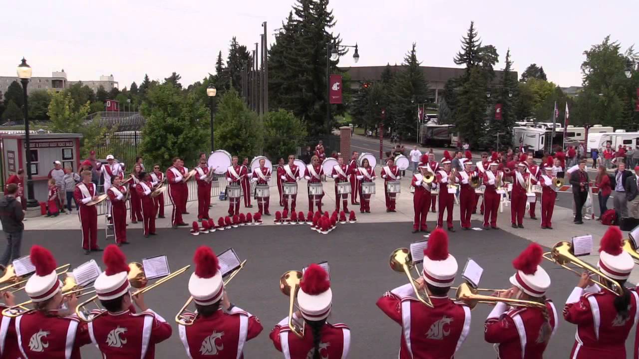 2013 WSU CMB Drumline Warm-up and Pre-game Concert (9/21 WSU v Idaho)