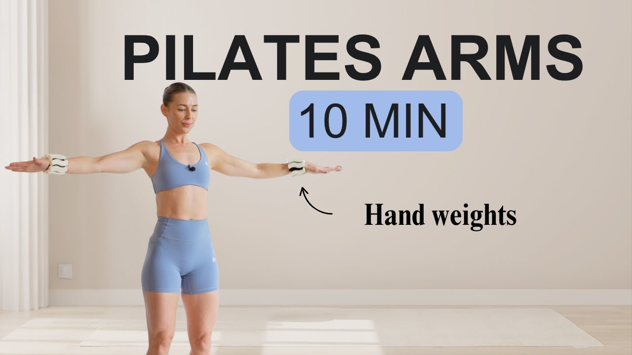 10 MIN ALL STANDING PILATES ARMS SCULPT with light weights