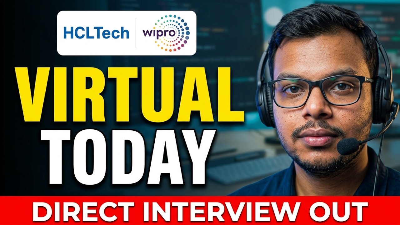 Direct Virtual Interview | HCLTech, Wipro | Off-Campus Hiring Drive | Latest Hirings Out