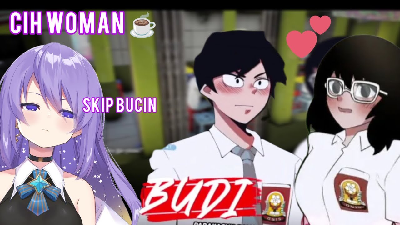 Reaksi Moona saat liat pasangan bucin Budi & Sophia [Moona Hoshinova/Hololive ID]