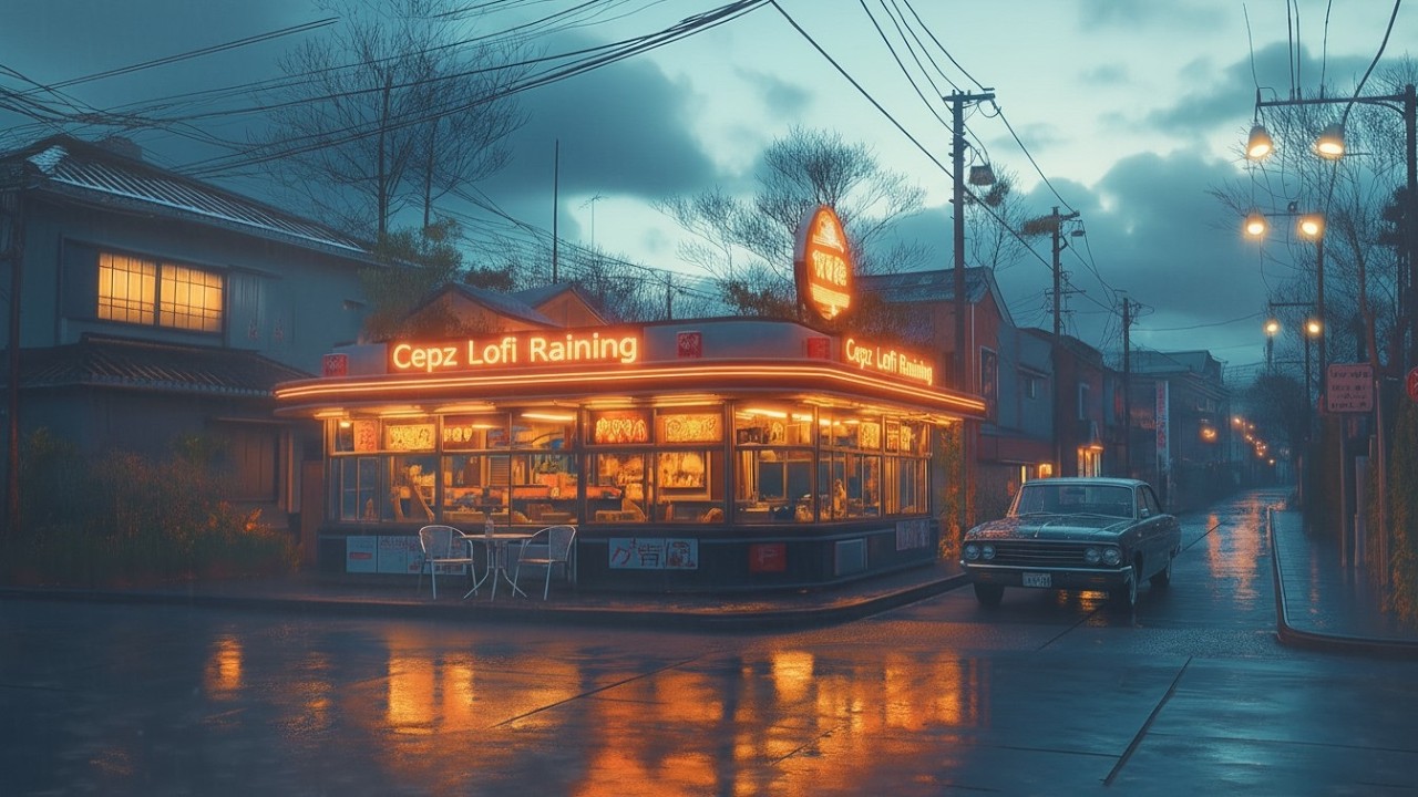 Rainy Night Japan 🌙 Calm Lofi Music for Emotional Healing