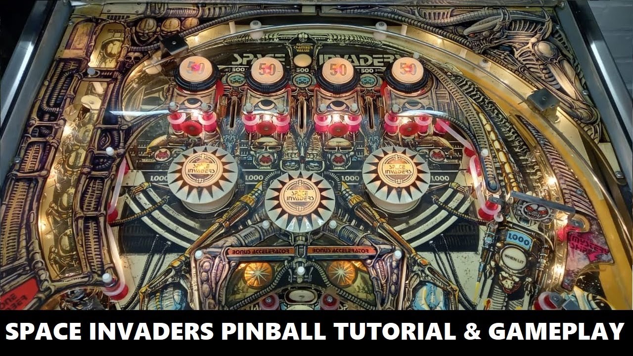Space Invaders Pinball Tutorial & Gameplay (Bally 1980)