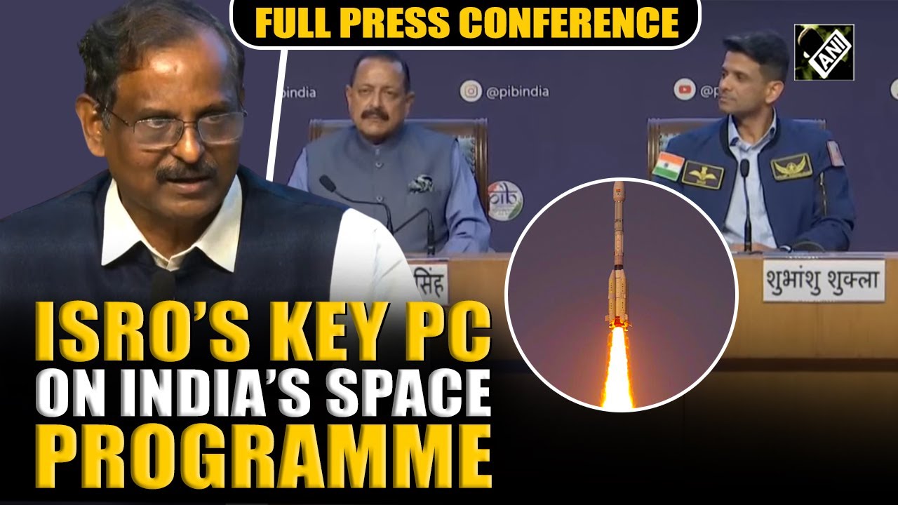 ISRO chief, Shubhanshu Shukla, MoS Jitendra Singh brief on Gaganyaan, India’s future space programme