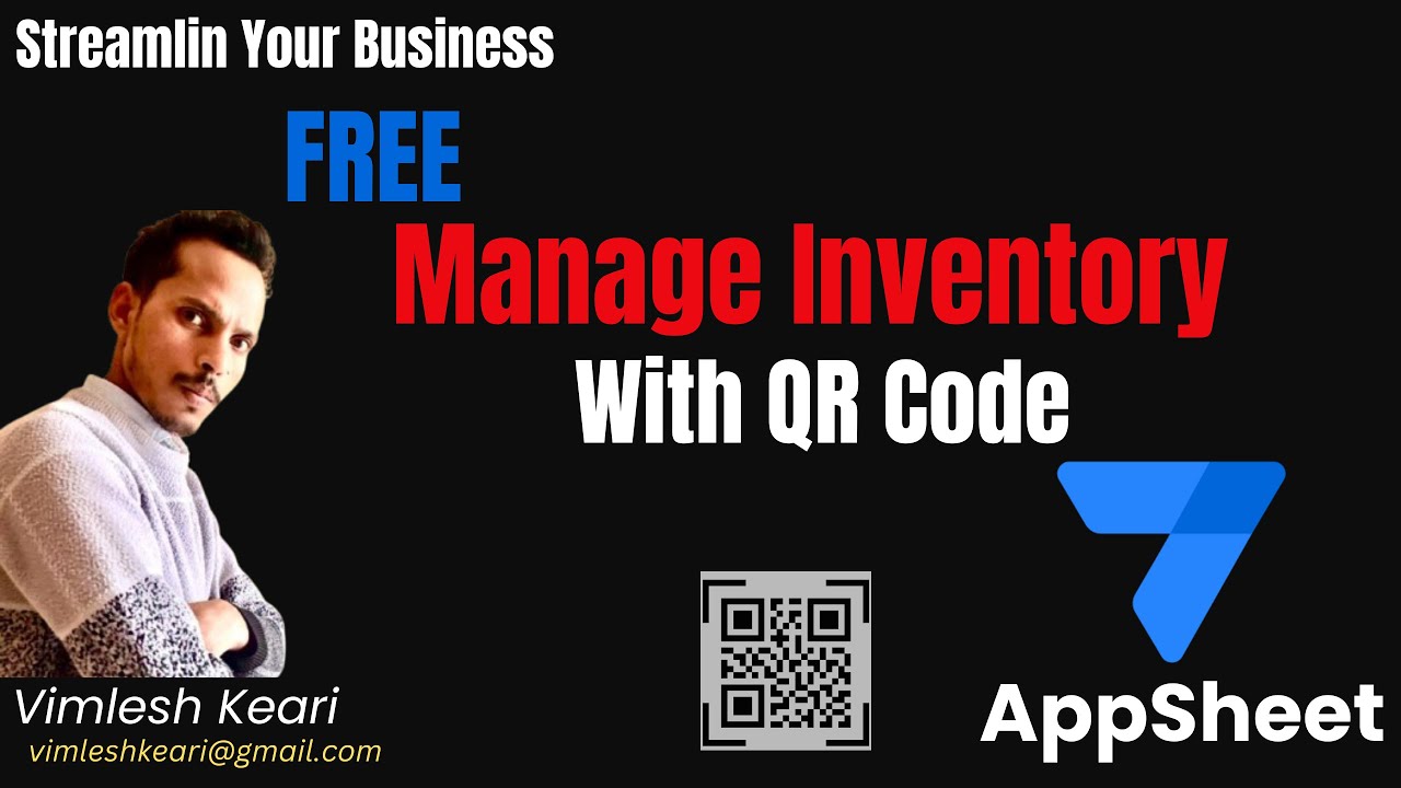 AppSheet Inventory Management with QR Code | Stock In/Out, Color Alerts, Min-Max Level