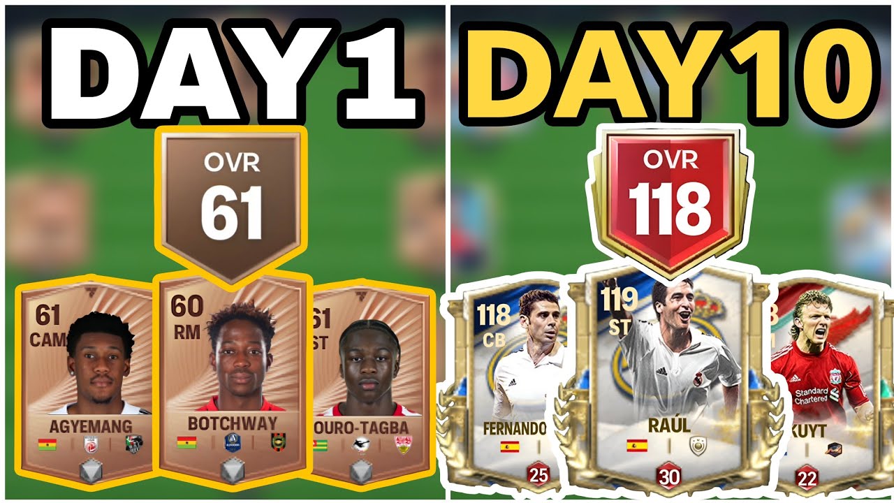 สร้างไอดีใหม่ปั้นขึ้น OVR118 ด้วยงบ0฿ : FC MOBILE
