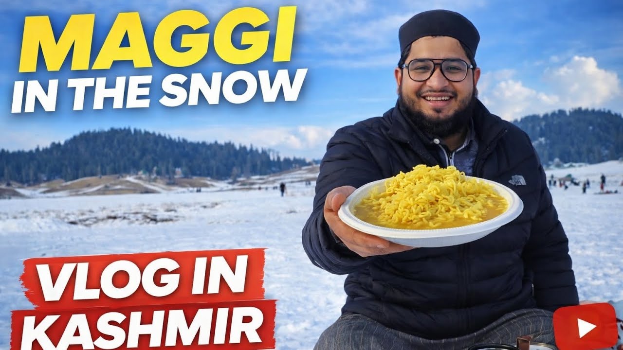 Gulmarg kashmir #abulhasanaligarh #kashmir #snowfall #vloging #maggi