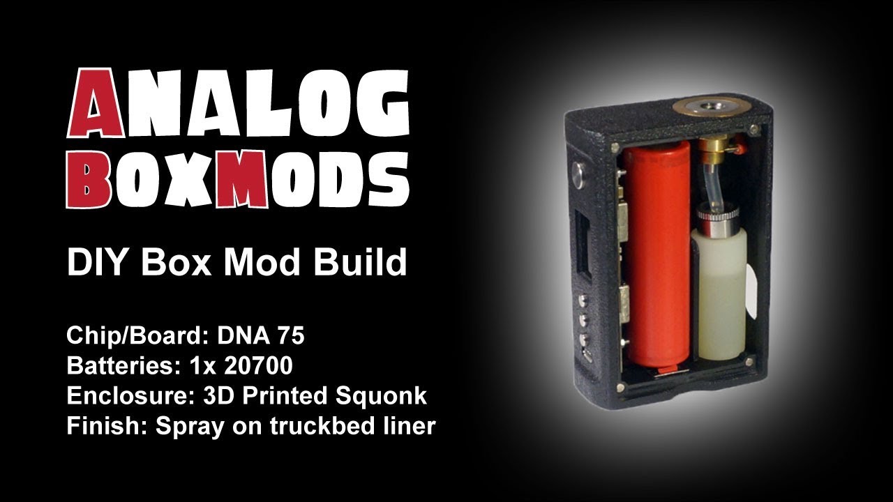 DNA 75 3D Printed Squonk DIY Box Mod Build