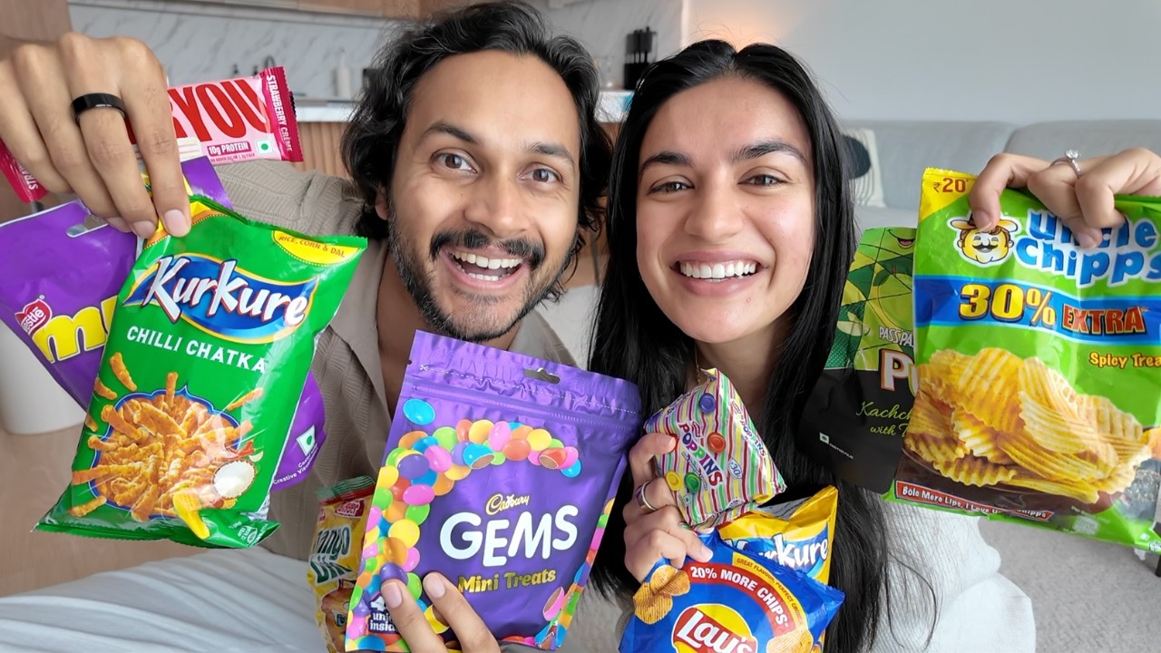 Trying INDIAN SNACKS for the first time!