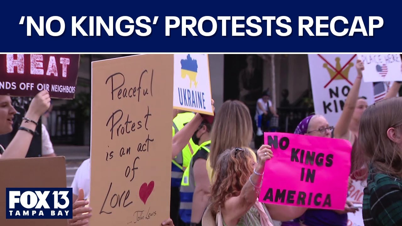 'No Kings' protests across Tampa