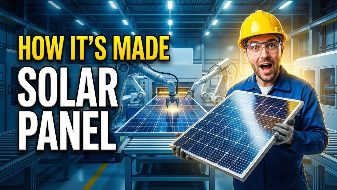 How Solar Panels Are Made Inside a Modern Factory | Step-by-Step Proces#FactoryProcessSecrets