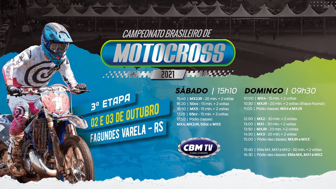 Campeonato Brasileiro de Motocross 2021 - 3ª etapa Fagundes Varela - Domingo