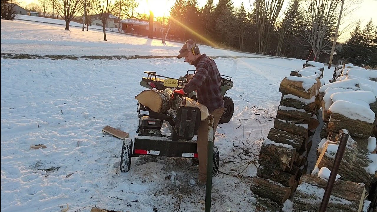 Upgrading The Lumberjack 37 Ton Wood Splitter And Splitting Some Oak!