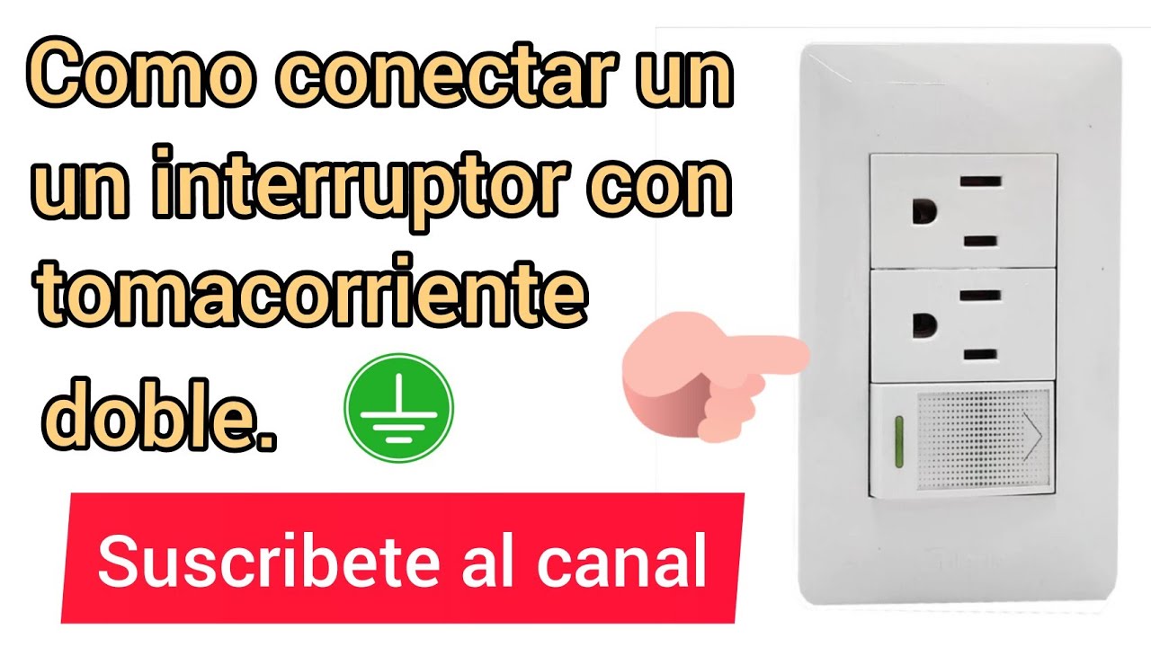 Como conectar un apagador con tomacorriente doble