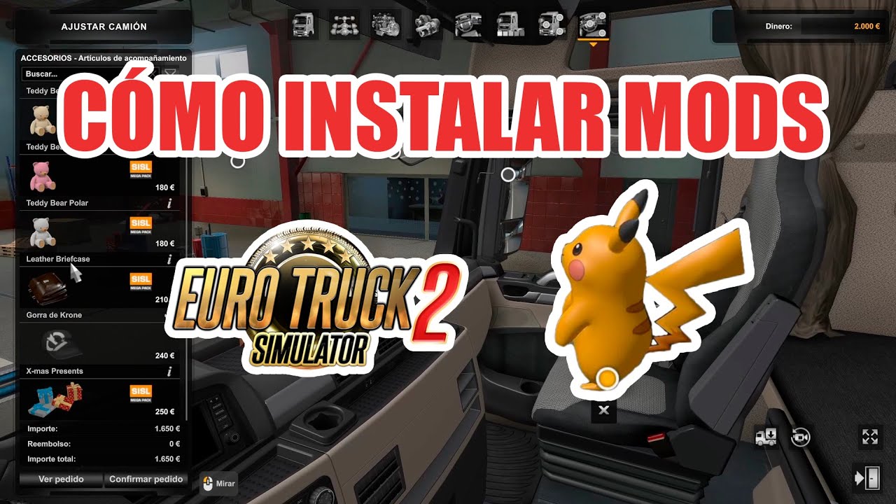 Cómo instalar mods en Euro Truck Simulator 2 (ets2) desde Steam (2022)