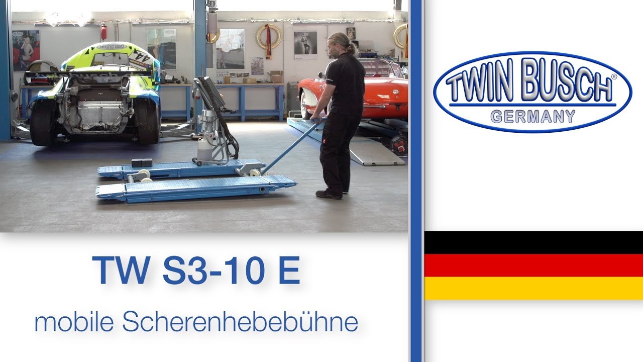 TW S3-10 E : Die Mobile Scherenhebebühne von TWIN BUSCH®