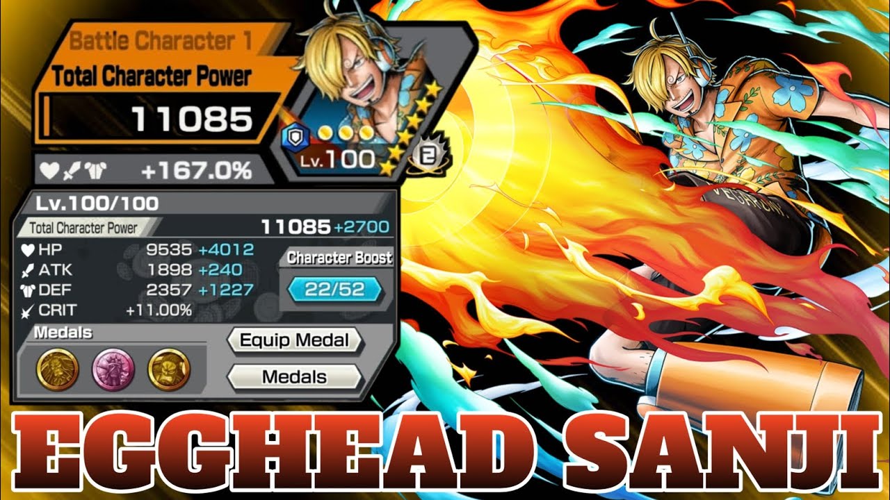 SANJI EGGHEAD GAMEPLAY | ONE PIECE BOUNTY RUSH | OPBR