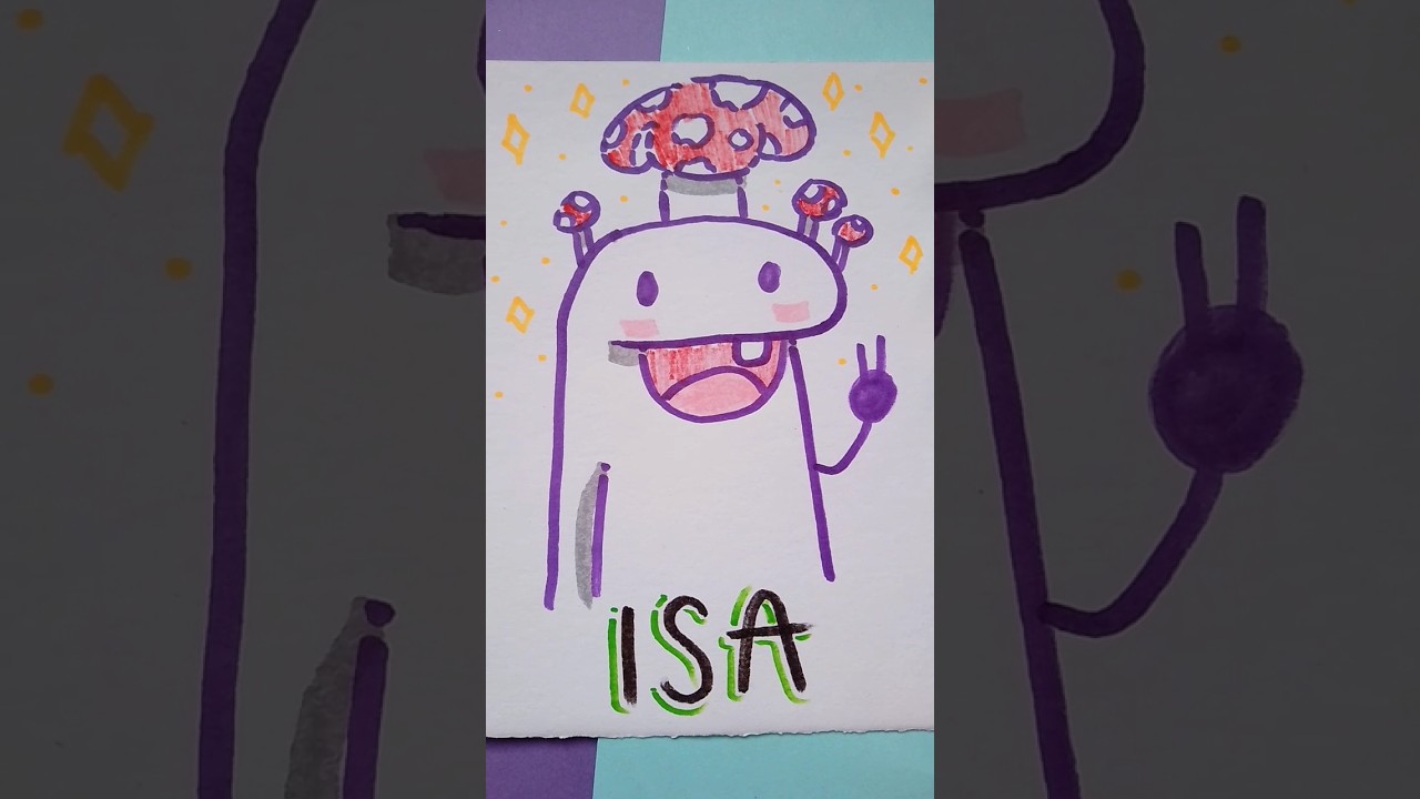 DIBUJE esta Tarjeta de FLORK Hongo para ISA ✍🏽✨ 