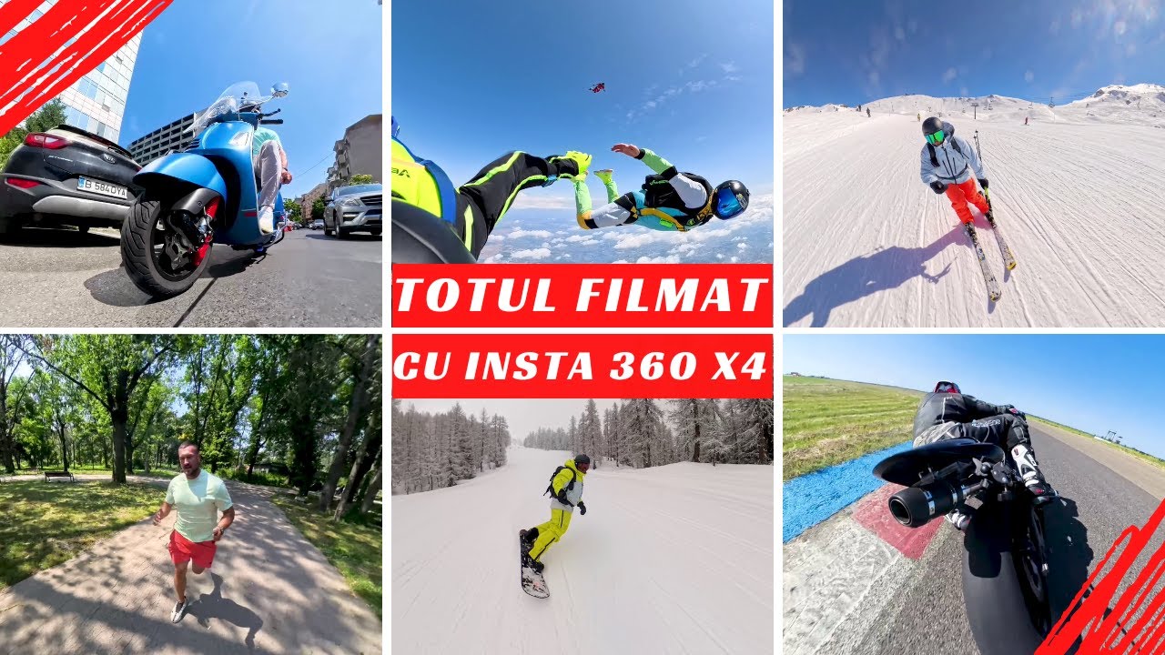 8 SPORTURI - O SINGURA CAMERA - INSTA360 X4