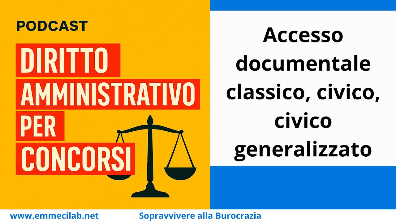 PODCAST DIRITTO AMMINISTRATIVO | Accesso documentale