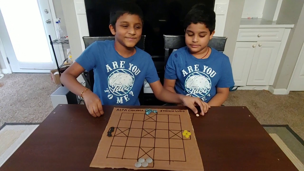 How to play ASTA CHAMMA(Indian ludo).....by Amit & Sriram👬😍😍