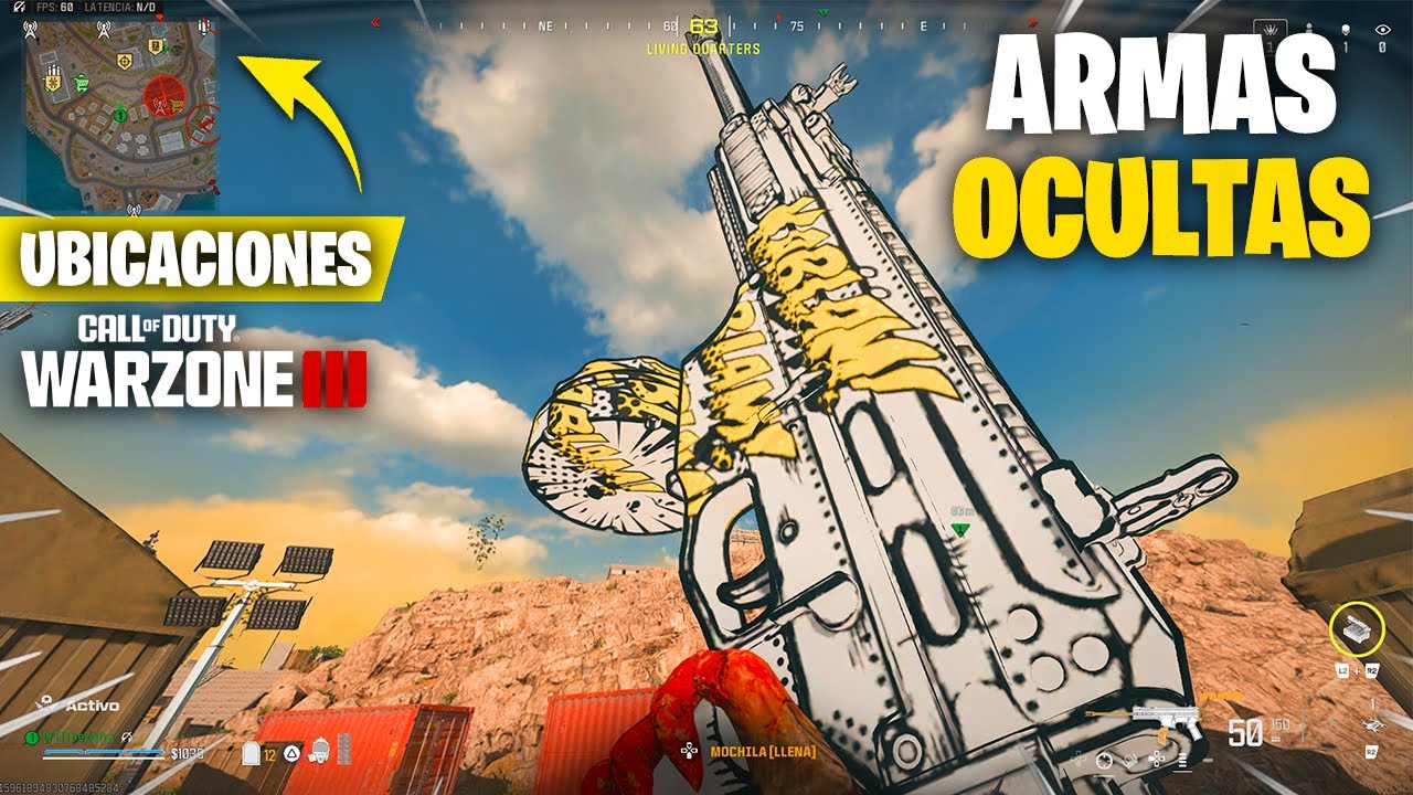 Cómo CONSEGUIR las NUEVAS ARMAS OCULTAS de WARZONE 3! TODAS las UBICACIONES! REBIRTH ISLAND