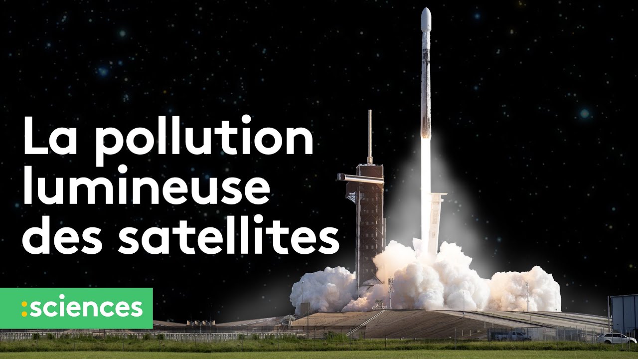 La pollution lumineuse des satellites inqui&egrave;te les astronomes