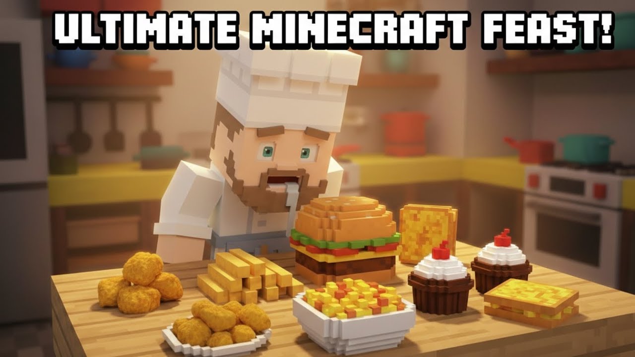 The Most Satisfying Minecraft Cooking Ever ASMR With Mac And Cheese Chocolate Cupcake🤤| Pixel Pantry
