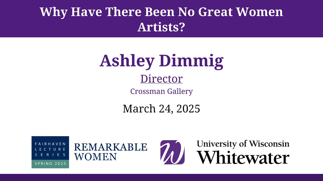 Why Have There Been No Great Women Artists?